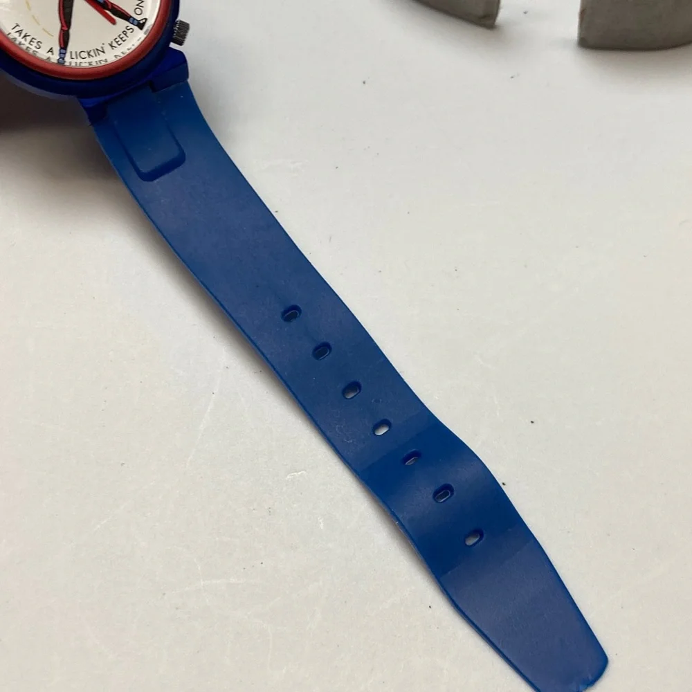 Vintage Timex man T43 watch, new battery, rubber strap, rare model